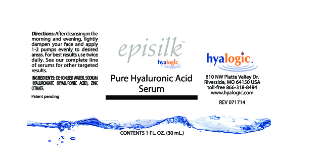 Hyalogic Episilk Pure Hyaluronic Acid Serum 1 oz
