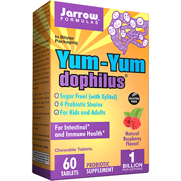 Jarrow Formulas Yum-Yum Dophilus Raspberry 1 Bil 60 tabs