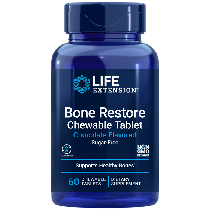 Life Extension Bone Restore Choc SF 60 chewtabs