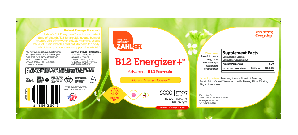 Advanced Nutrition by Zahler B12 Energizer + Cherry Flavor 120 loz