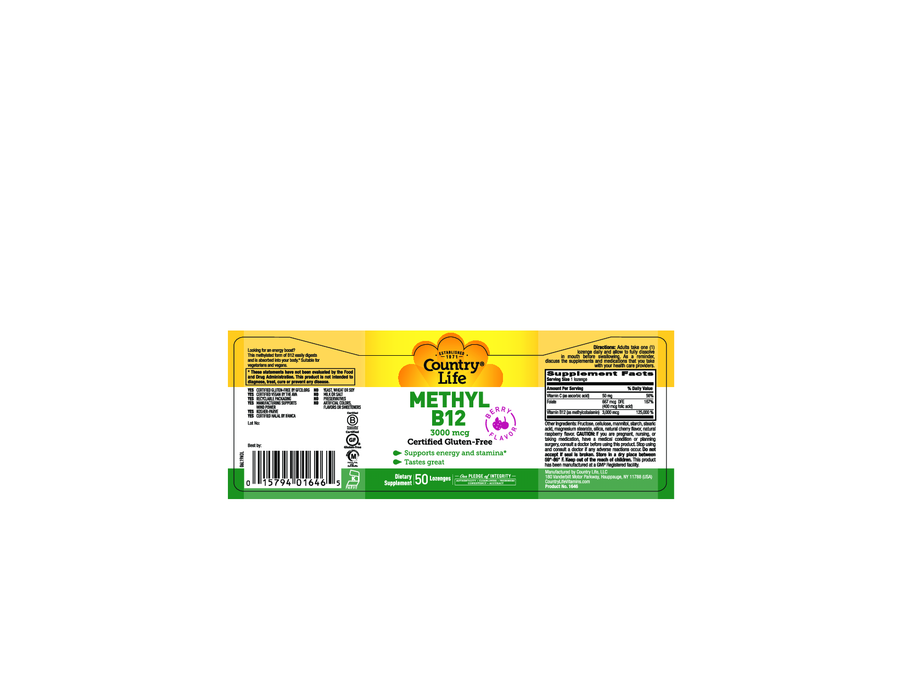Country Life Superior B-12 50 lozenges