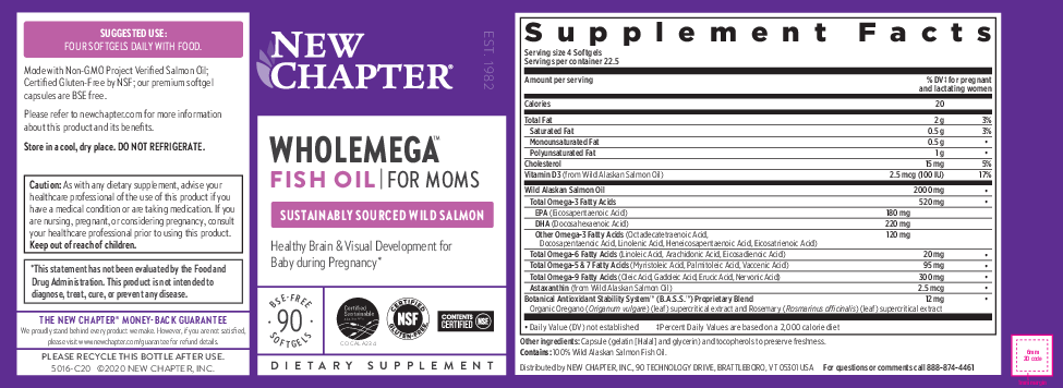 New Chapter Wholemega For Moms 90 softgels