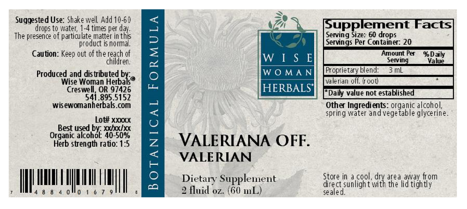 Wise Woman Herbals Valeriana/valerian