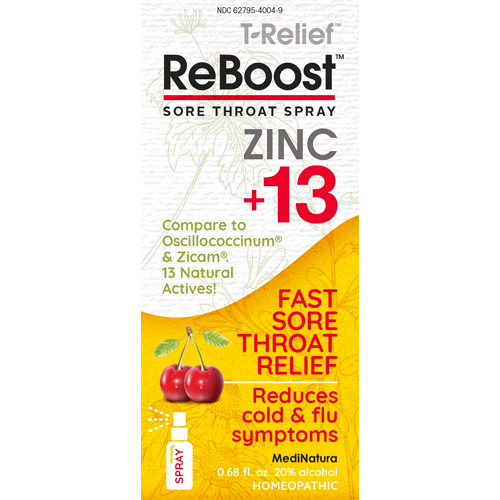 MediNatura ReBoost Throat Spray Cherry 0.68 fl oz