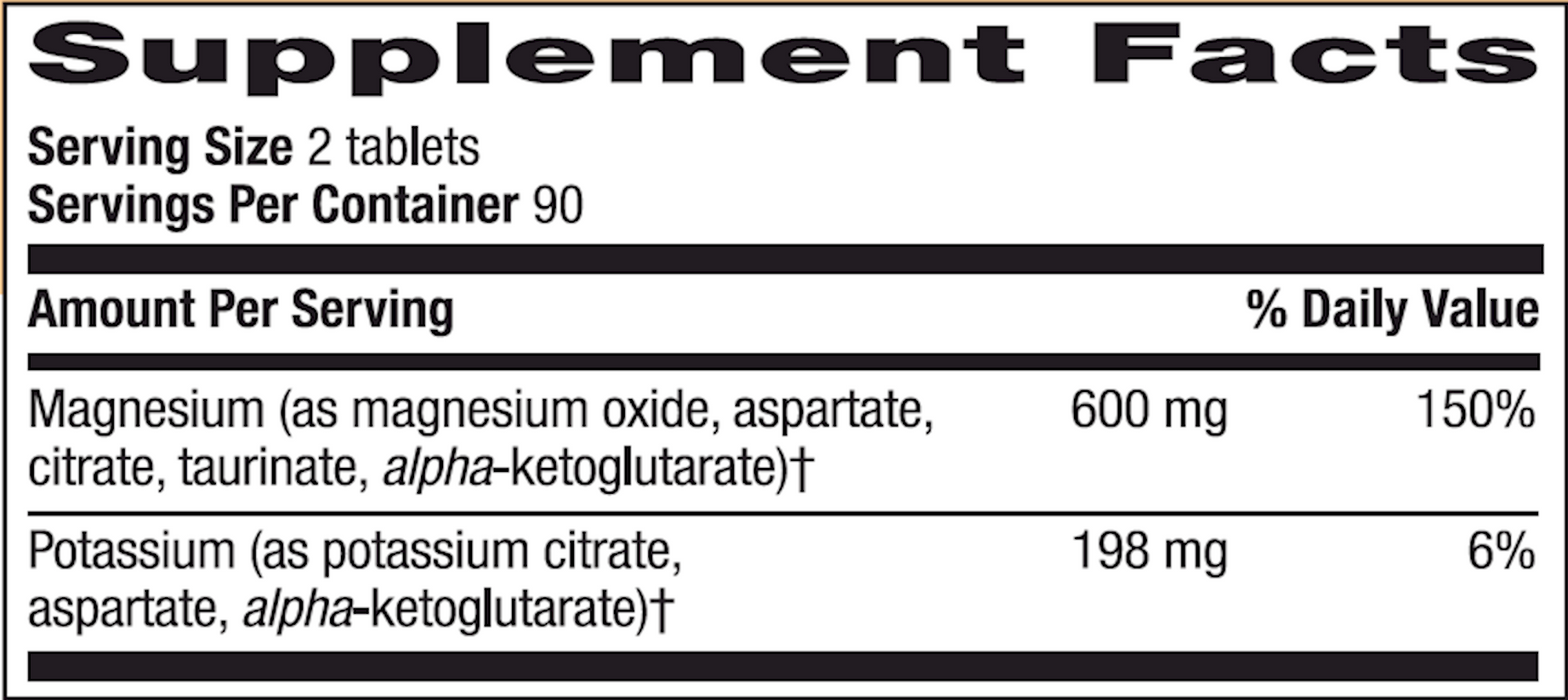 Country Life Magnesium Potassium Aspartate 180 tabs