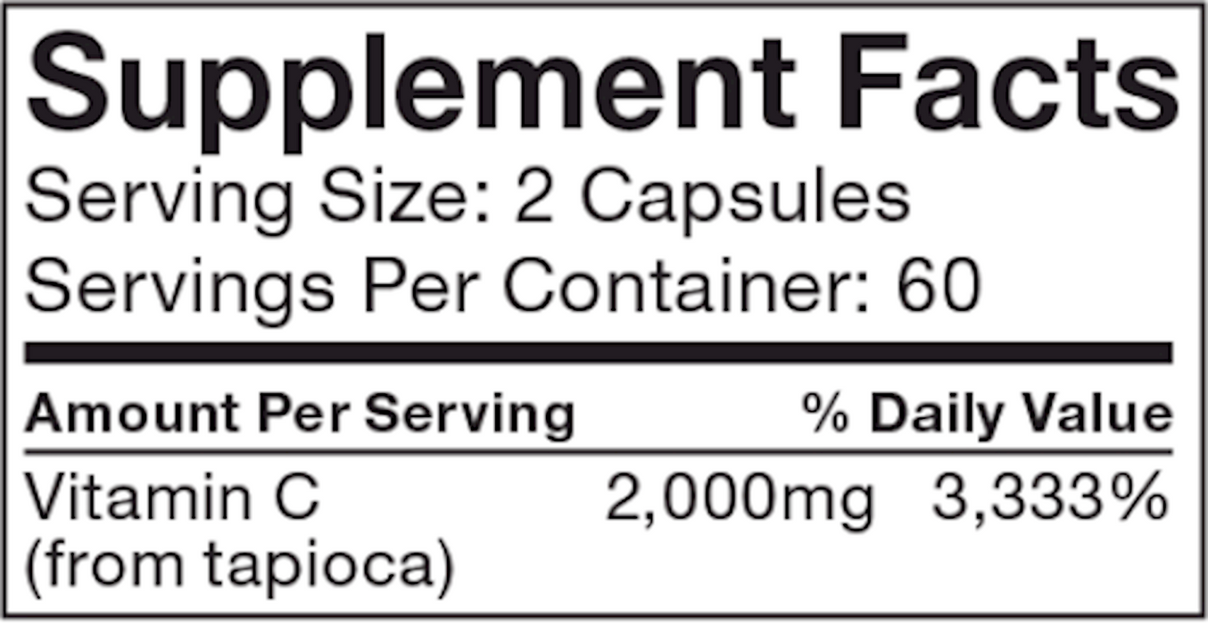 Nutramedix Inc. Vitamin C 120 vegcaps
