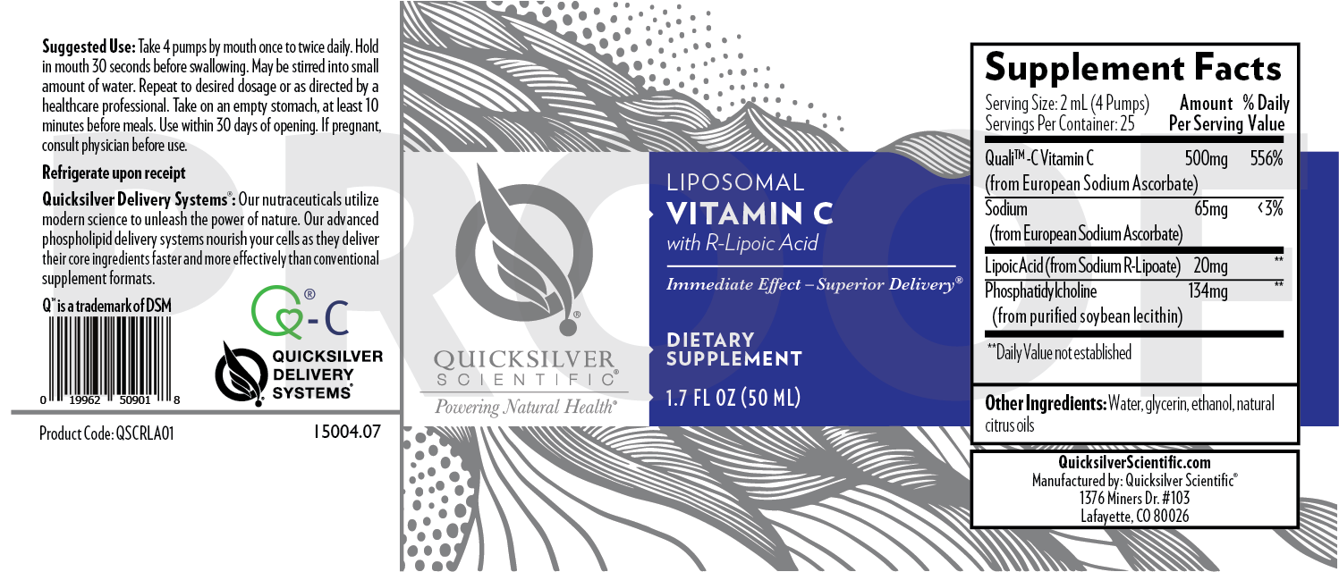 Quicksilver Scientific Vitamin C RLA Liposomal 1.7 oz