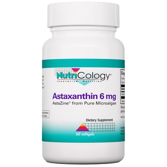 Nutricology Astaxanthin 6 mg 60 softgels
