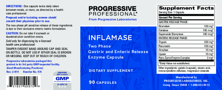 Progressive Labs Inflamase 90 caps