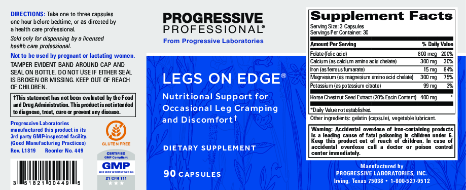 Progressive Labs Legs on Edge 90 caps