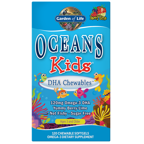 Garden of Life Oceans Kids DHA 120 chewable softgels