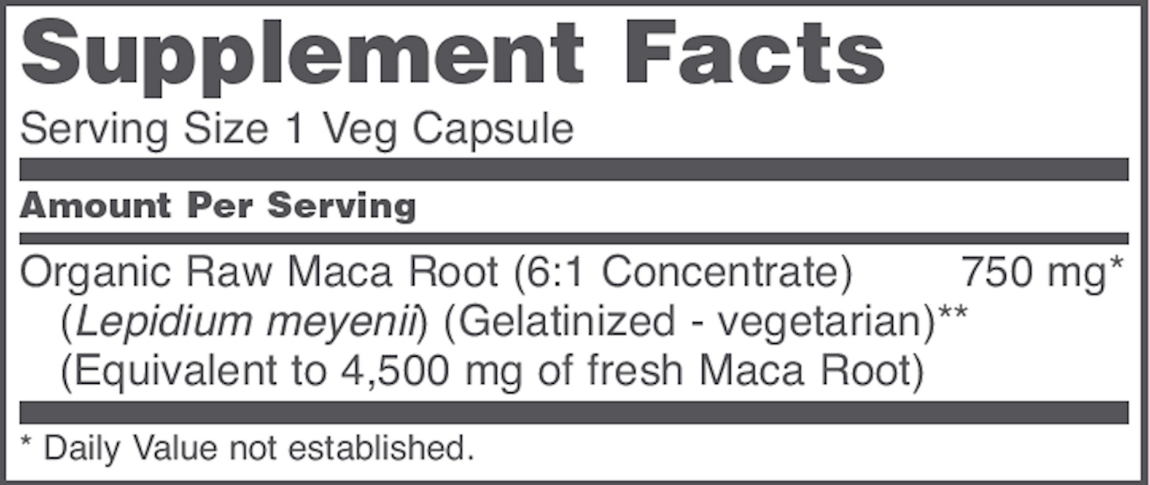 Protocol For Life Balance Maca 750 mg 90 vegcaps