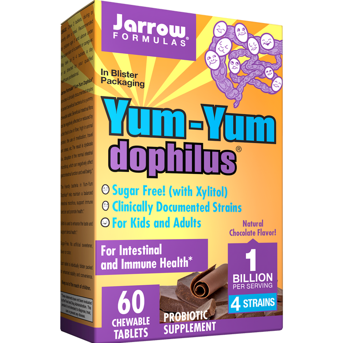 Jarrow Formulas Yum-Yum Dophilus Chocolate 1 Bil 60 tabs