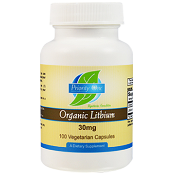 Priority One Vitamins Lithium Organic 30mg 100 vegcaps