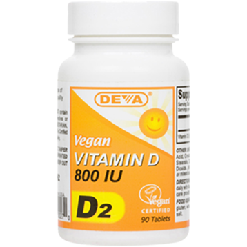 Deva Nutrition LLC Vegan Vitamin D2 800 IU 90 tabs