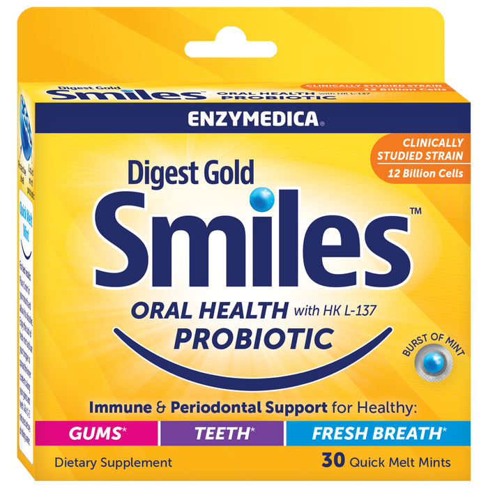 Enzymedica Digest Gold Smiles 30 quick melt mints