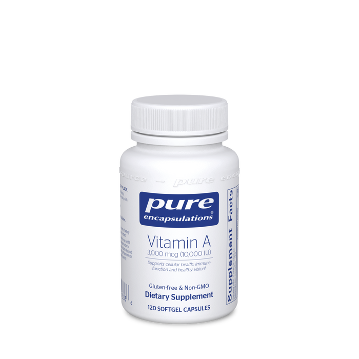 Pure Encapsulations Витамин А 10 000 МЕ 120 гелей