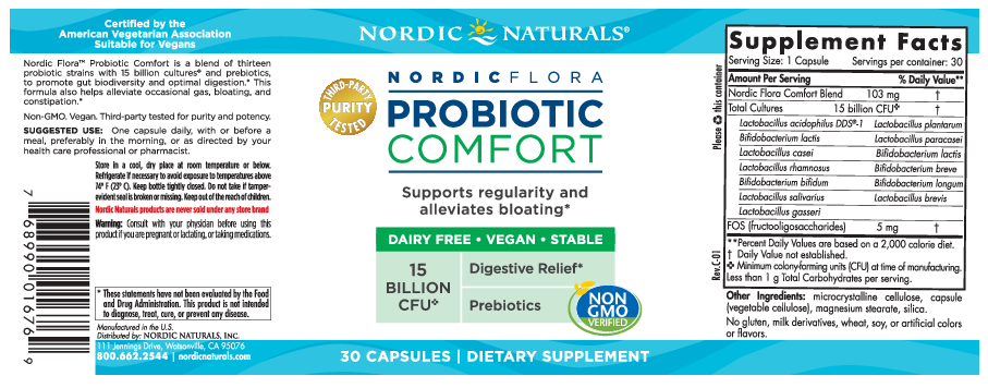 Nordic Flora Probiotic Comfort | 15 Billion CFU