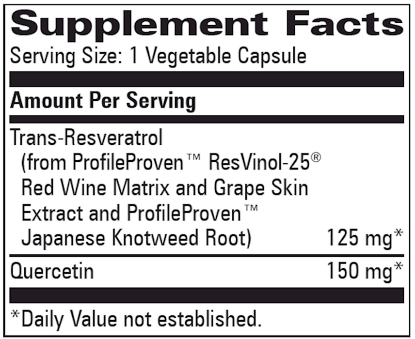 Progressive Labs Trans Resveratrol w/Quercetin 60 vegcaps