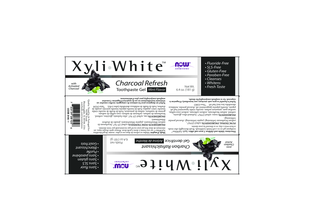 NOW XyliWhite Char Toothpaste 6.4 oz