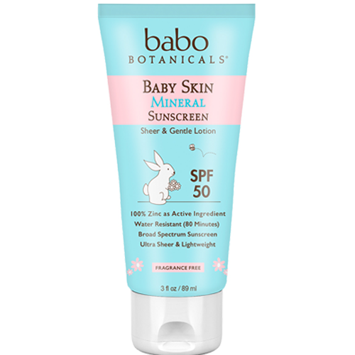 Babo Botanicals SPF 50 Baby Skin Min Sun Lotion 3 fl oz