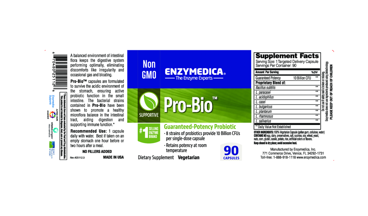 Enzymedica Pro-Bio 90 vegcaps