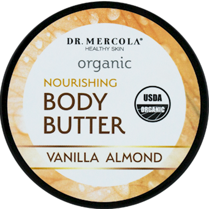 Dr. Mercola Organic Body Butter Vanilla Almond 4 oz