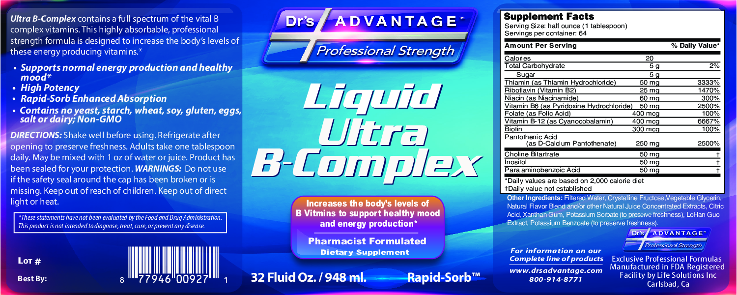 Dr.'s Advantage Liquid Ultra B-Complex 32 fl oz