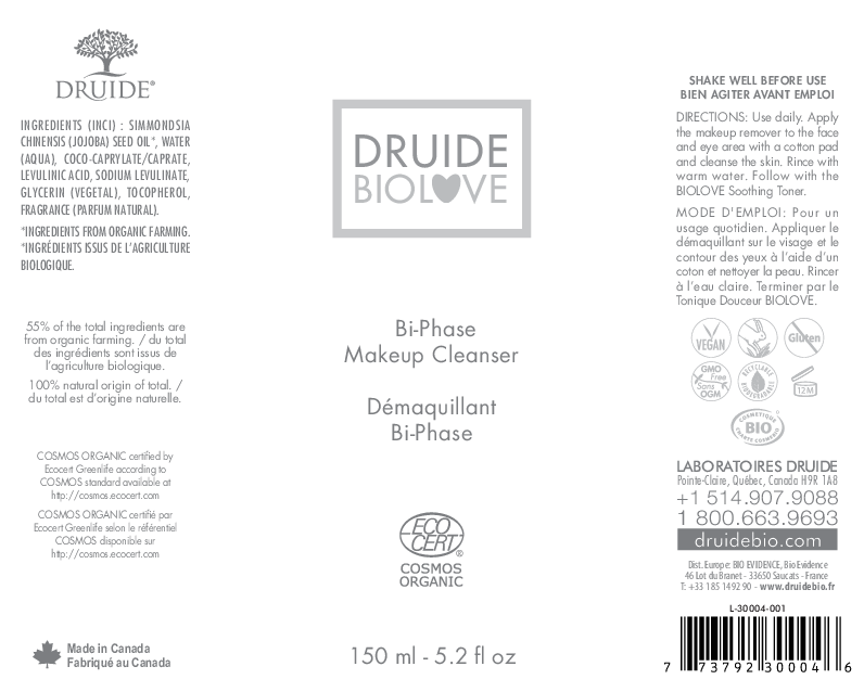 Druide Bi-Phase Bio Makeup Cleanser 5.2 fl oz