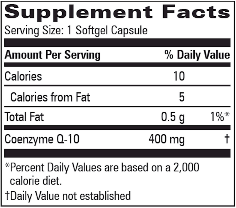 Progressive Labs CoQ10 400 mg 30 gels