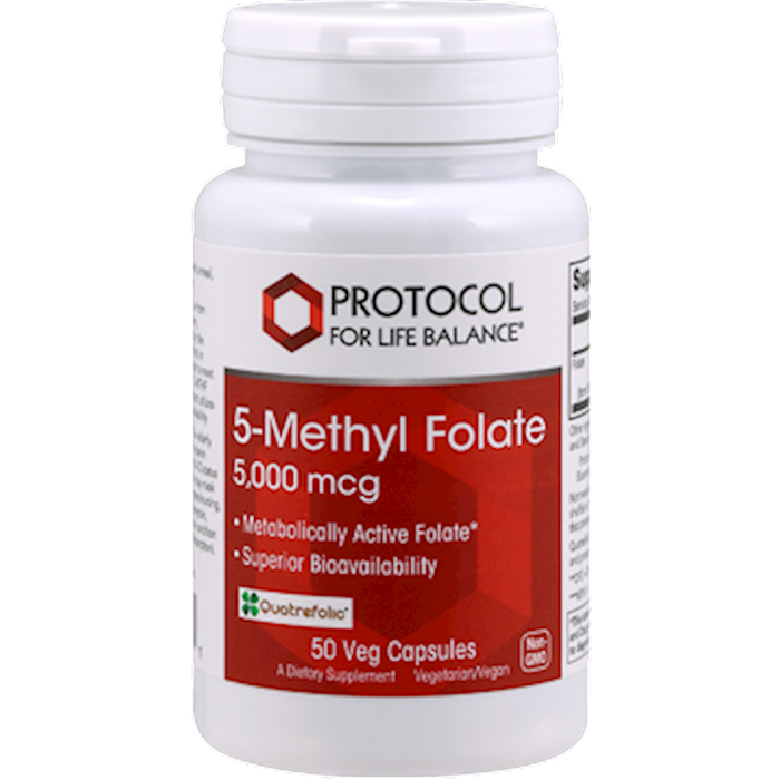 Protocol For Life Balance 5 Methyl Folate 5,000 mcg 50 vegcaps
