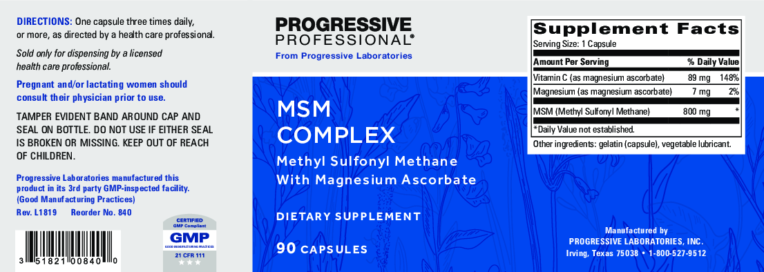 Progressive Labs MSM Complex