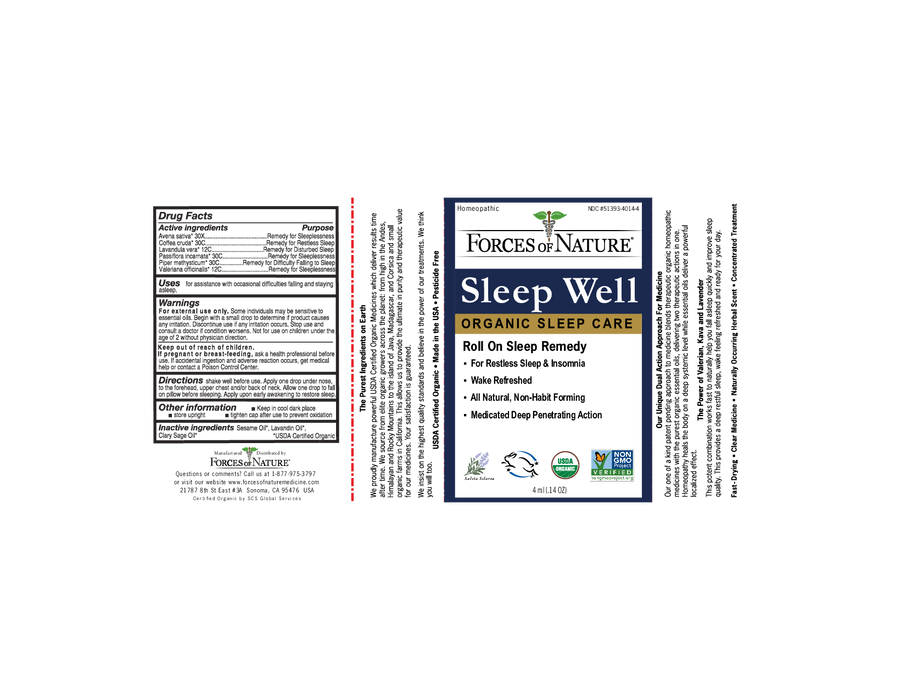 Forces of Nature Sleep Well Organic .14 oz