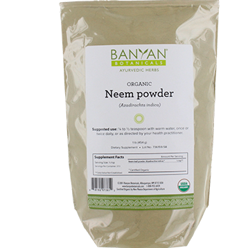 Banyan Botanicals Neem Leaf Powder (Organic) 1 lb