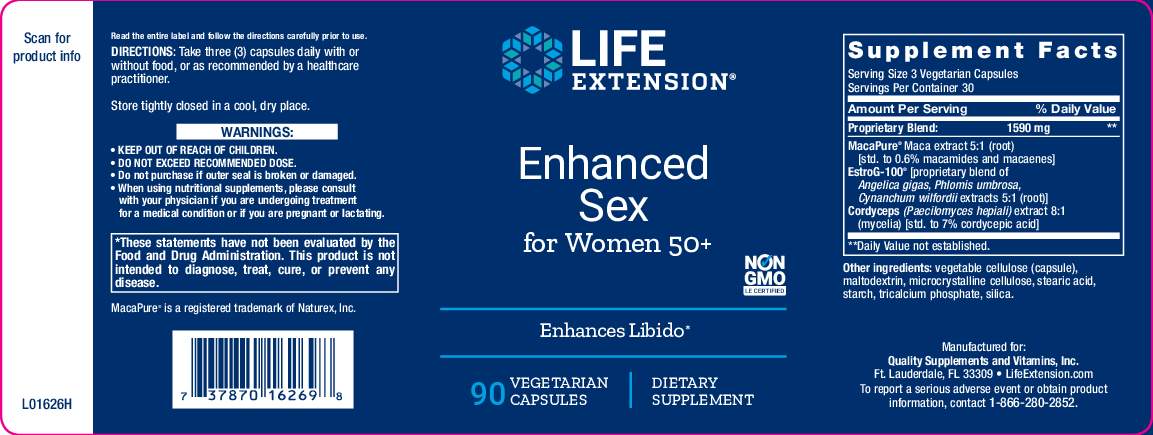 Life Extension Enhanced Sex for Women 50+ 90 vegcaps