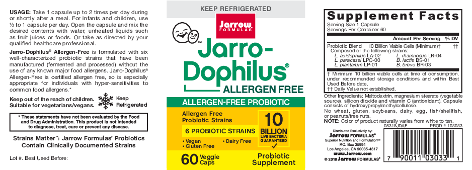 Jarrow Formulas Jarro-Dophilus (Allergen Free) 60 vcaps