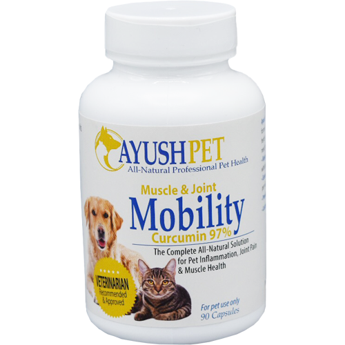 Ayush Herbs Pet Mobility Curcumin 97% 90 caps