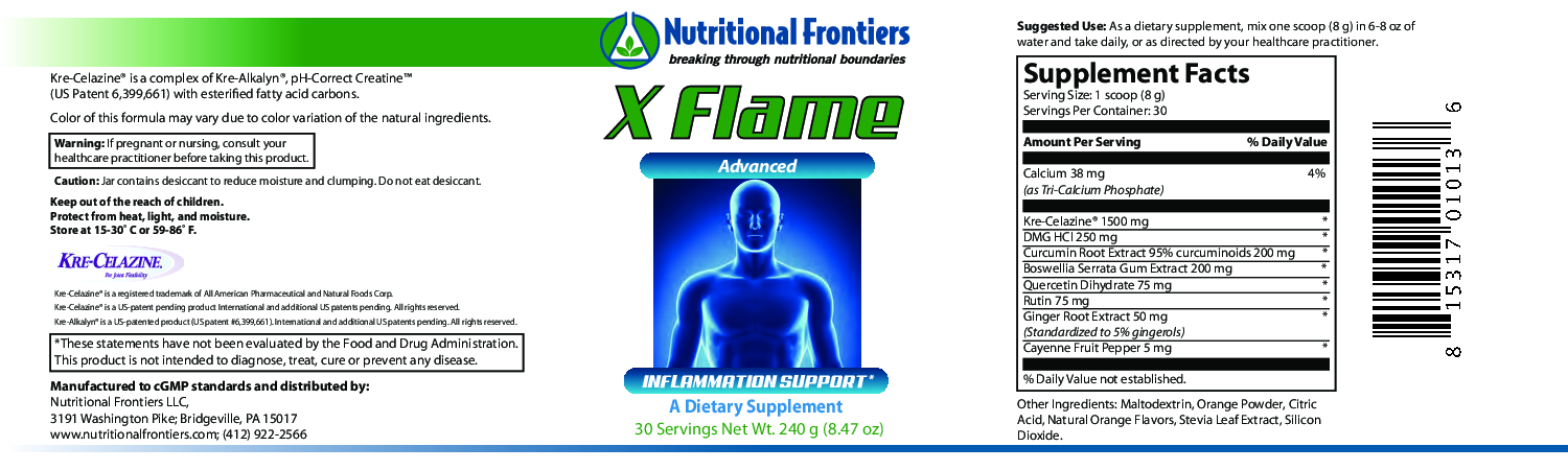 Nutritional Frontiers X Flame 120 vegcaps