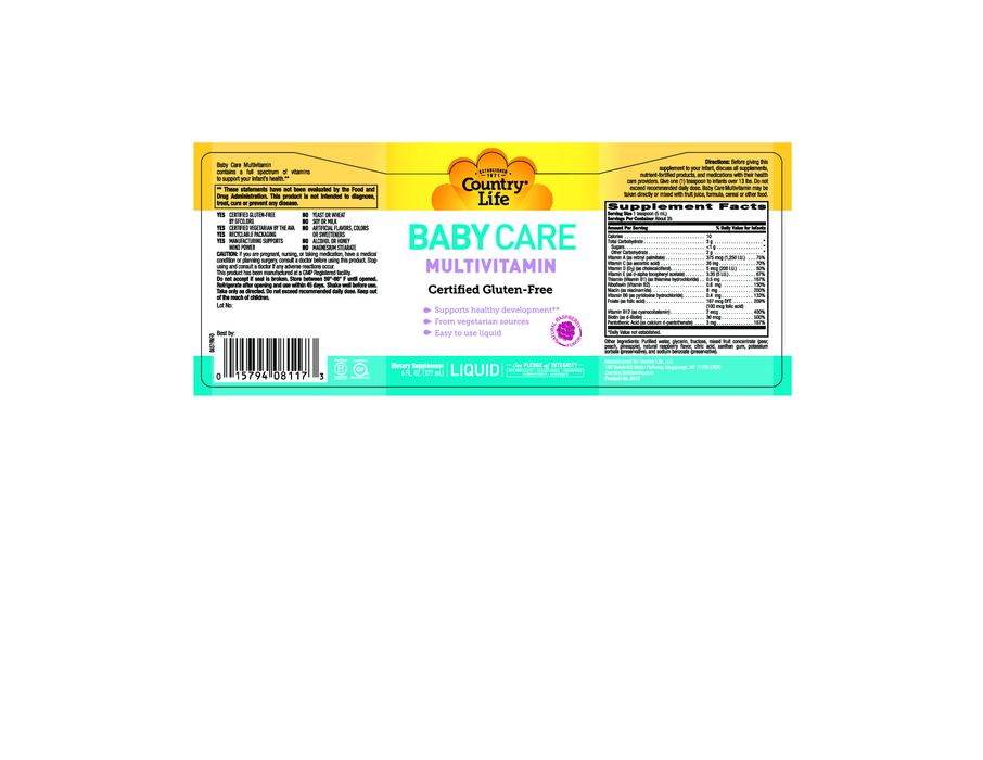 Country Life Baby Care Multivitamin 6 oz