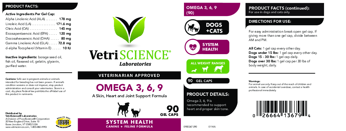 Vetri-Science Omega 3,6,9 90 gels
