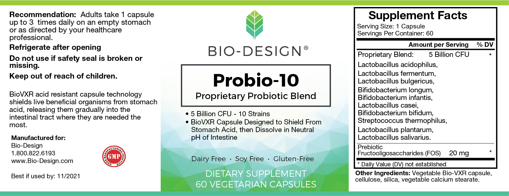 Bio-Design Probio 10 60 vegcaps