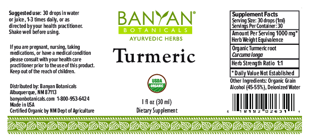 Banyan Botanicals Turmeric Liquid Extract 1 fl oz