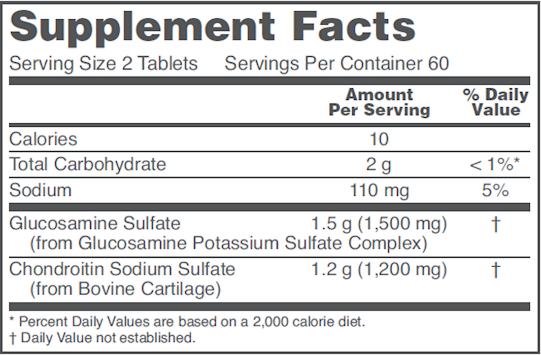 Protocol For Life Balance Glucosamine &Chondroitin Ex Str 120 tabs