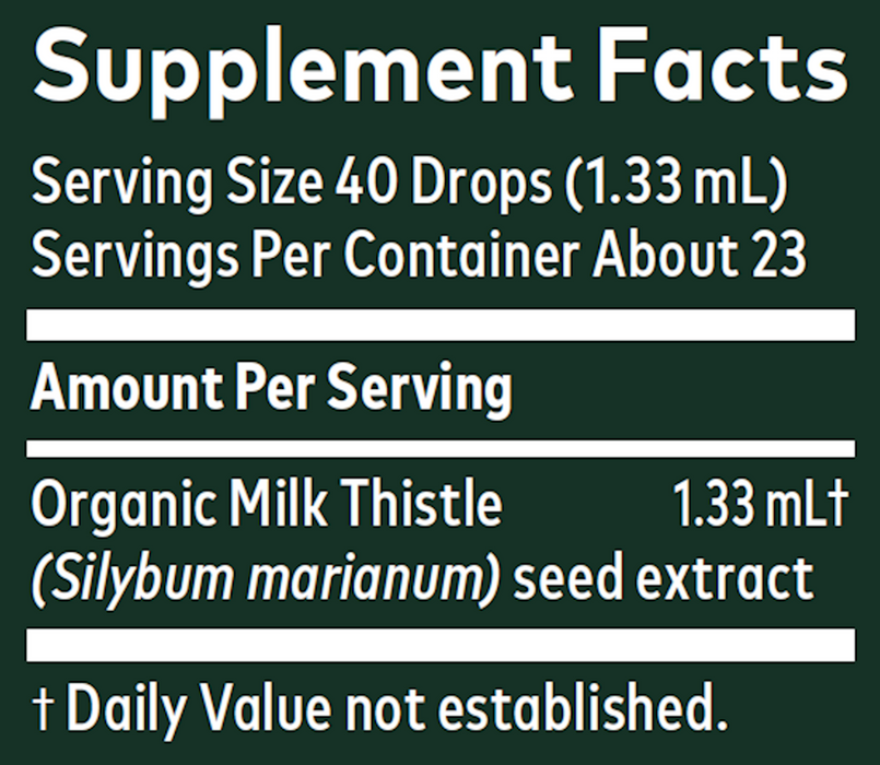 Gaia Herbs Milk Thistle Seed 1 oz