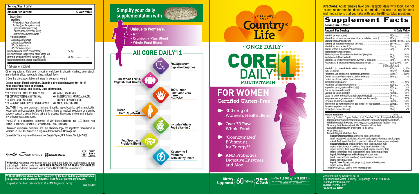 Country Life Core Daily 1 Women's 60 tabs