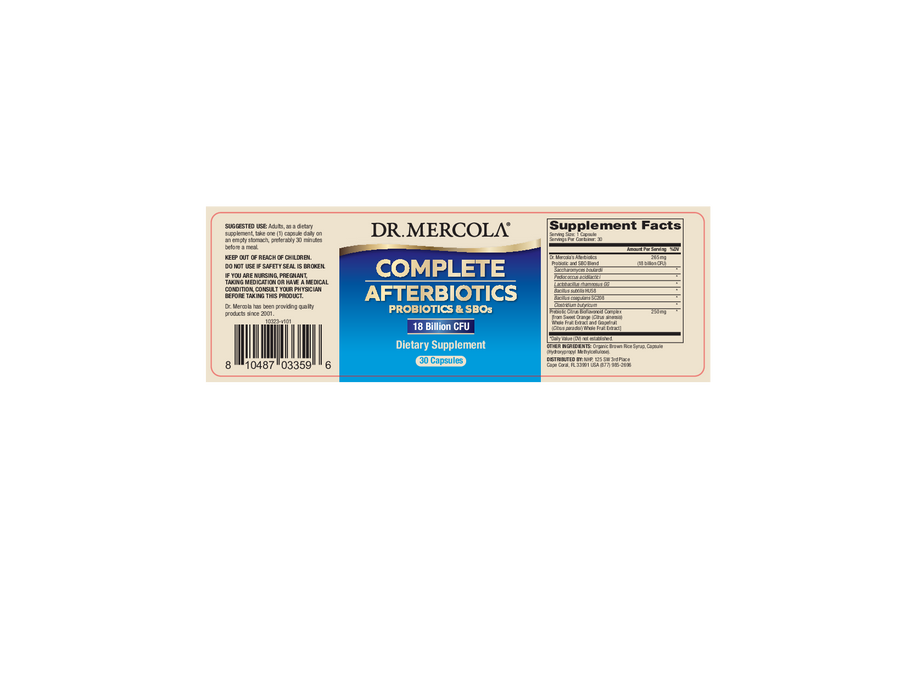 Dr. Mercola Complete Afterbiotics 30 caps