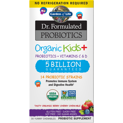 Garden of Life Organic Kids Probiotics Berry SS 30chew