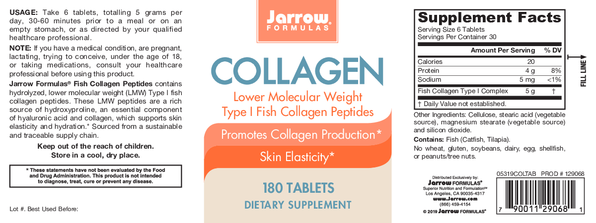 Jarrow Formulas Collagen 180 tablets