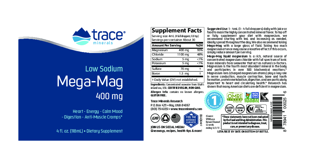 Trace Minerals Research Mega-Mag 4 oz