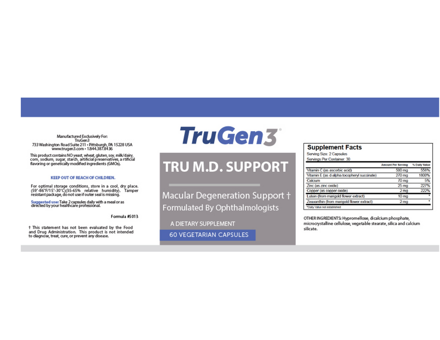 TruGen3 Tru M.D. Support 60 vegcaps